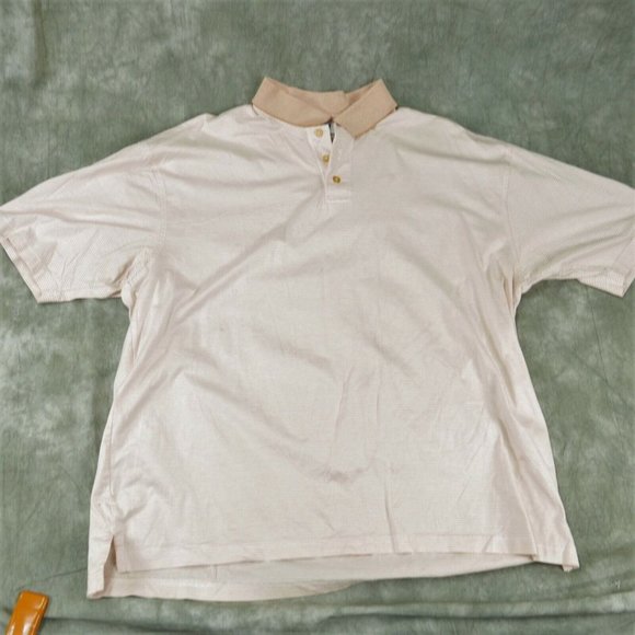 EUC Tehama Clint  Striped Multicolor COTTON Polo GOLF SHIRT  Men's Size XXL ANB - Picture 1 of 7